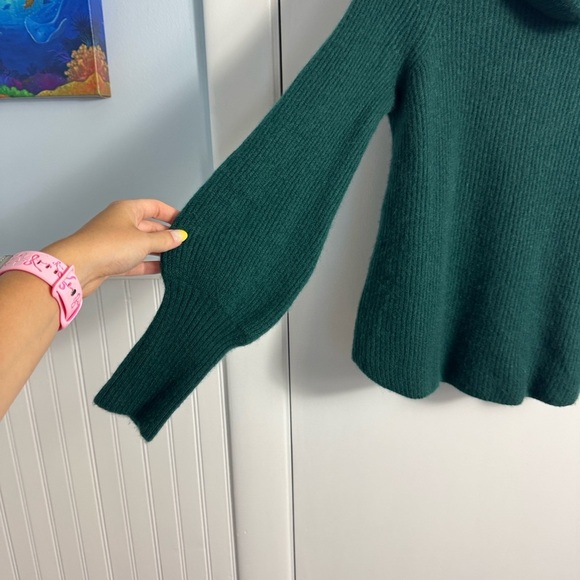 Soft Surroundings Calanthe Cashmere Pullover Teal Size XS - Picture 3 of 7